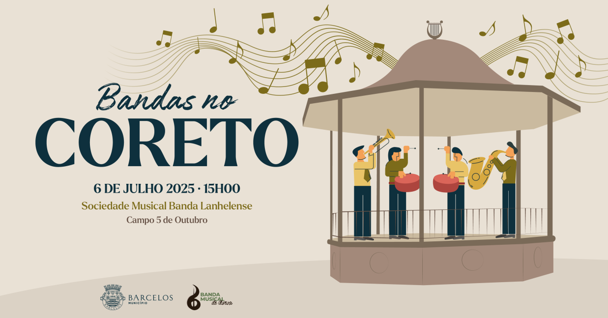 Imagem de Capa do Evento Bandas no Coreto - 6 de julho
