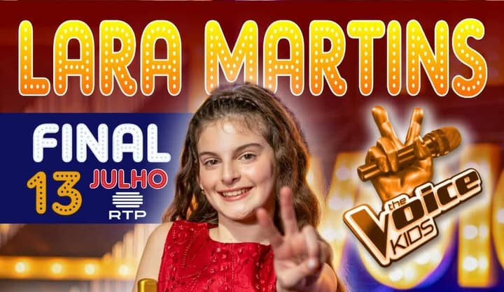 Imagem de Capa do Evento Lara Martins | Final do The Voice Kids | Apelo ao voto do público