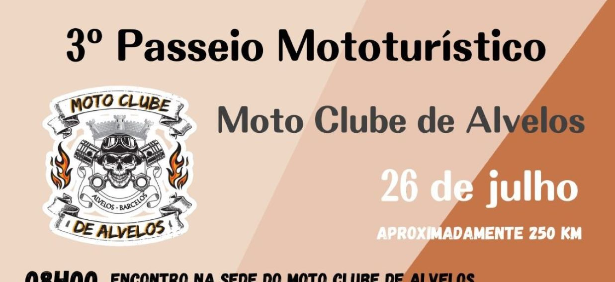 Imagem de Capa do Evento 3.º Passeio Mototurístico