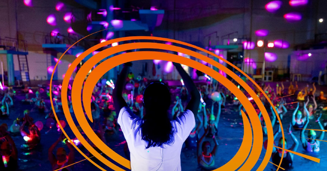 Imagem de Capa do Evento Mega Aula de Hidroginástica by Night 