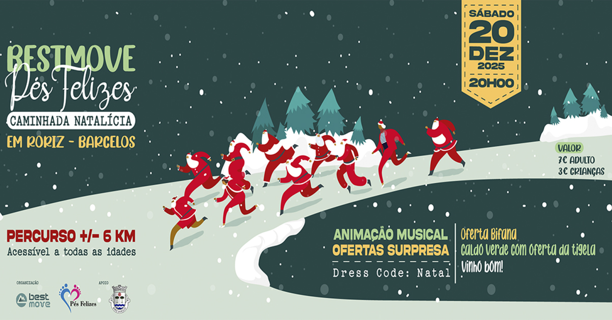 Imagem de Capa do Evento BestMove Pés Felizes – Caminhada Natalícia