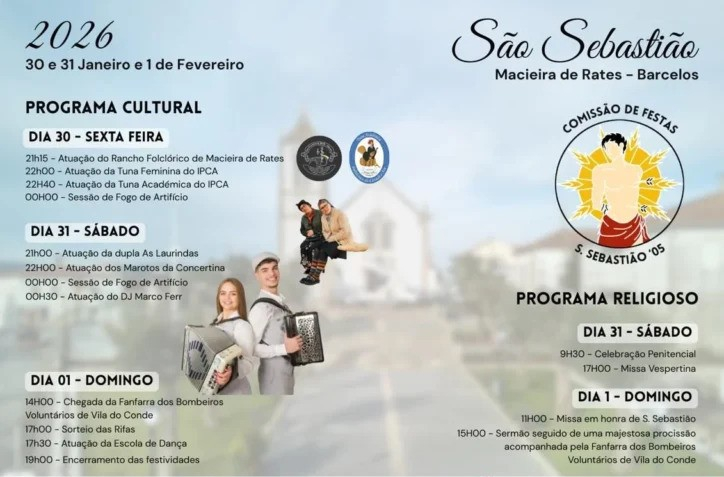 Imagem de Capa do Evento Festividades em Honra de S. Sebastião 