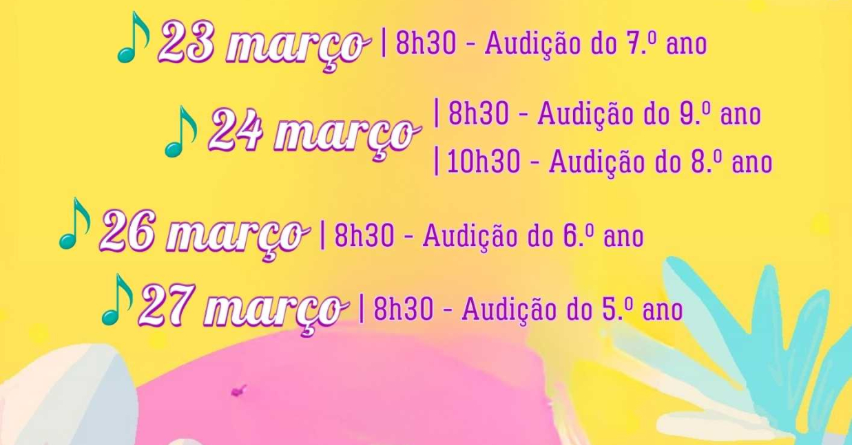 Imagem de Capa do Evento Audições de Turma Rosa Ramalho