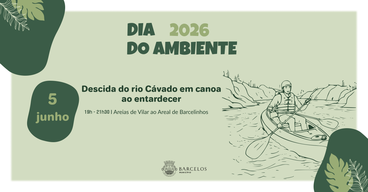 Imagem de Capa do Evento Descida do rio Cávado em canoa ao entardecer