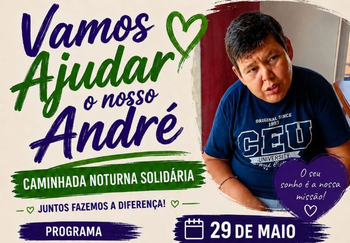 Imagem de Capa do Evento Vamos Ajudar o André | Caminhada Noturna 