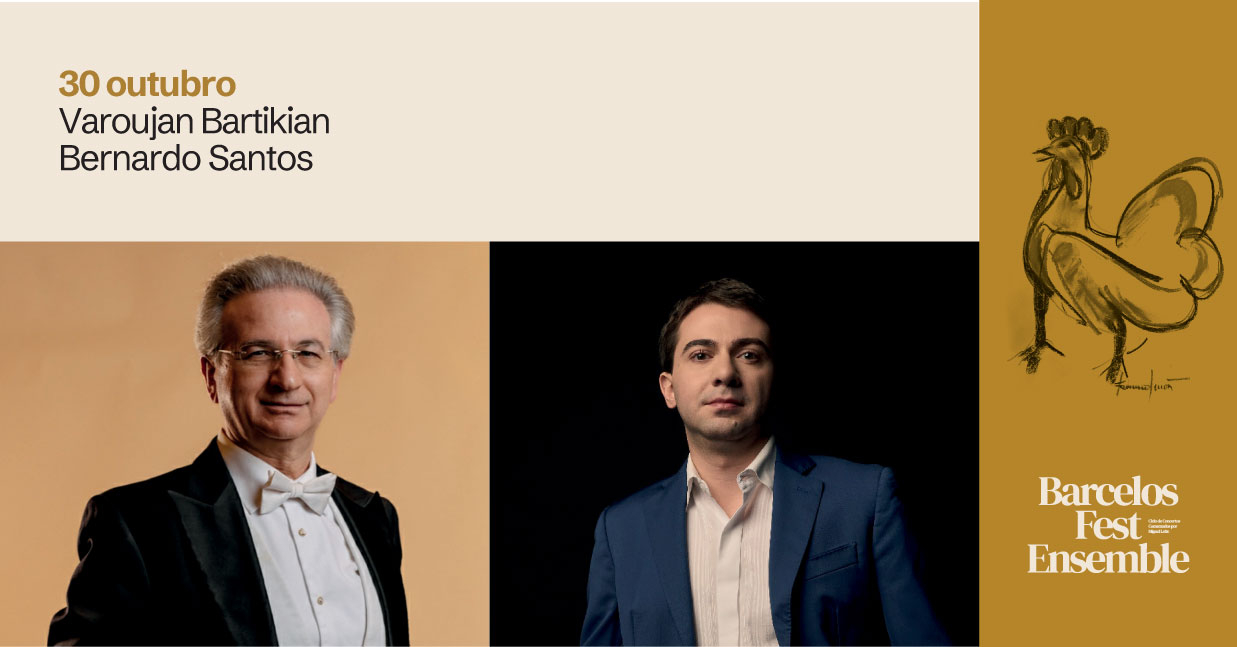 Imagem de Capa do Evento Concerto por Varoujan Bartikian e Bernardo Santos