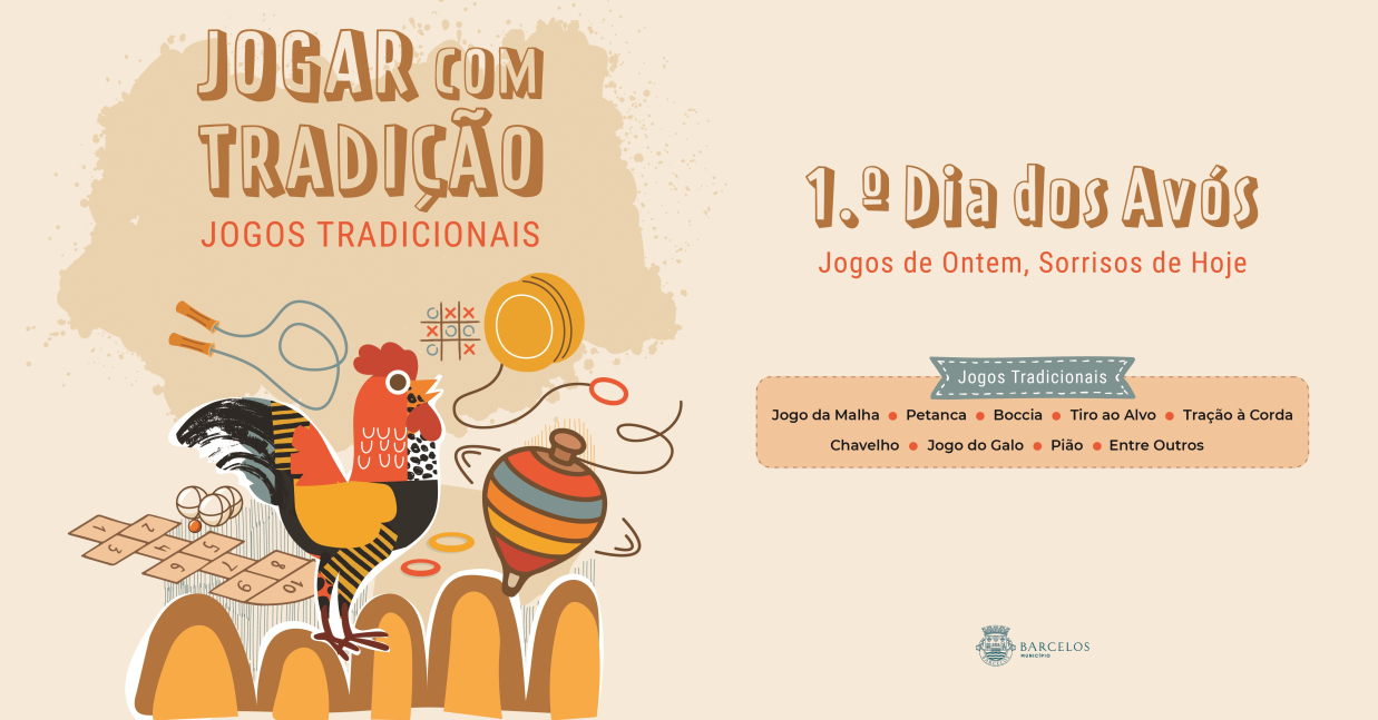Imagem de Capa do Evento 1.º Dia dos Avós - Jogos de Ontem, Sorrisos de Hoje