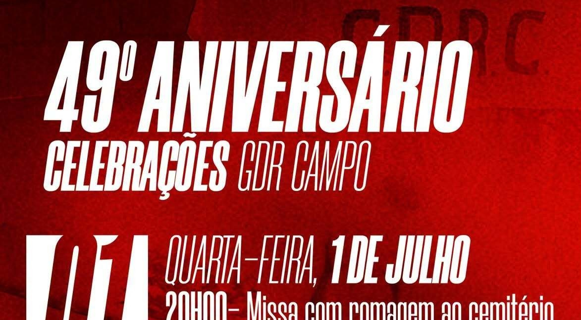 Imagem de Capa do Evento 49º Aniversário GDR Campo