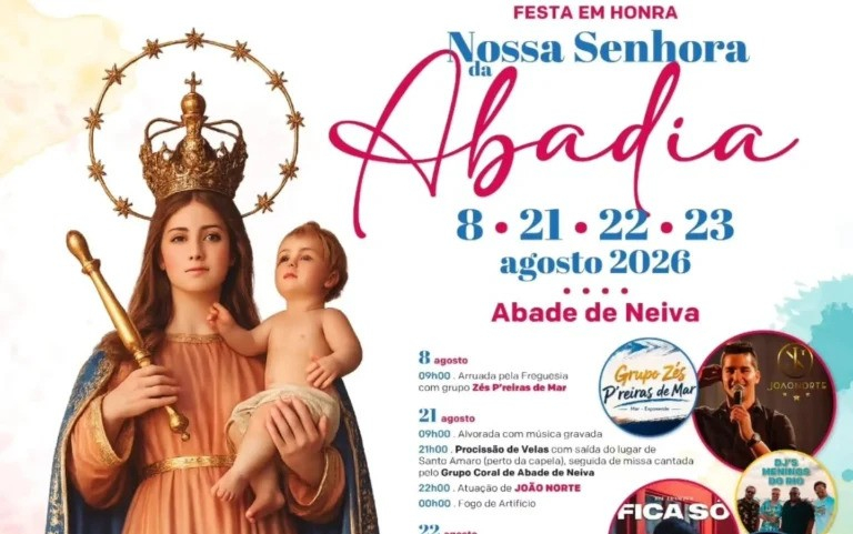 Imagem de Capa do Evento Festividades em Honra de Nossa Senhora da Abadia