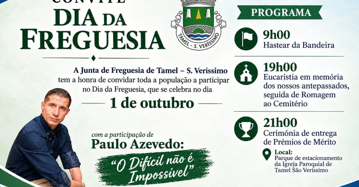 Imagem de Capa do Evento Dia da Freguesia de Tamel S. Veríssimo