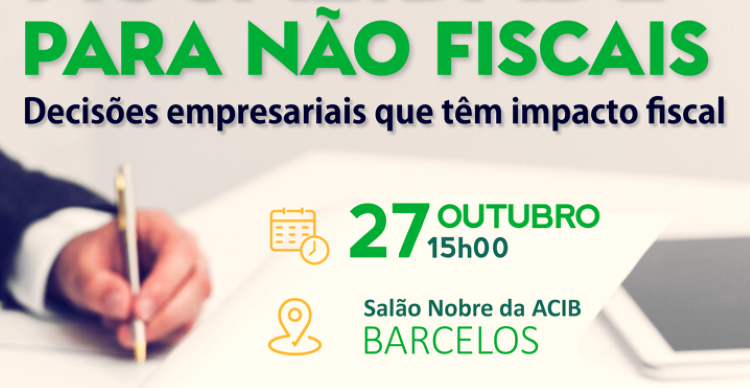 Imagem de Capa do Evento  Seminário sobre “Fiscalidade para não fiscais: 