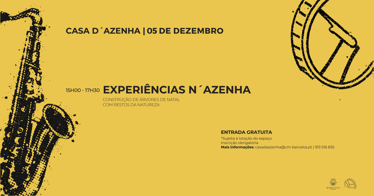 Imagem de Capa do Evento Experiências N'Azenha | Construção de Árvores de Natal com Restos da Natureza